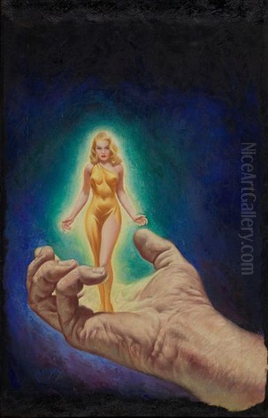 Vulcan's Dolls (startling Stories Digest Cover, February 1952) Oil Painting by Earle Kulp Bergey