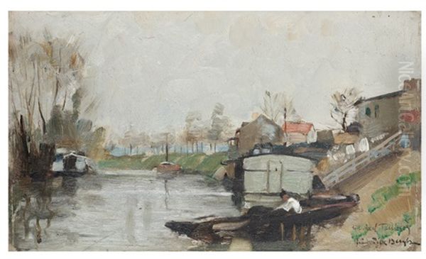 Forstad Till Paris Oil Painting by Richard Bergh