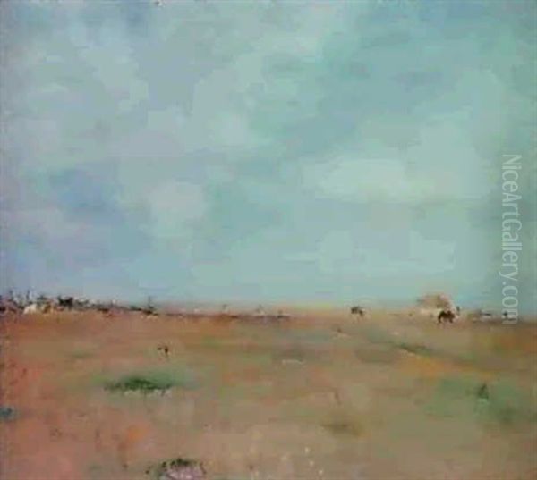 Strandang,halland Oil Painting by Richard Bergh