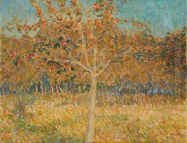 Verger Au Printemps Oil Painting by Frits Van Den Berghe