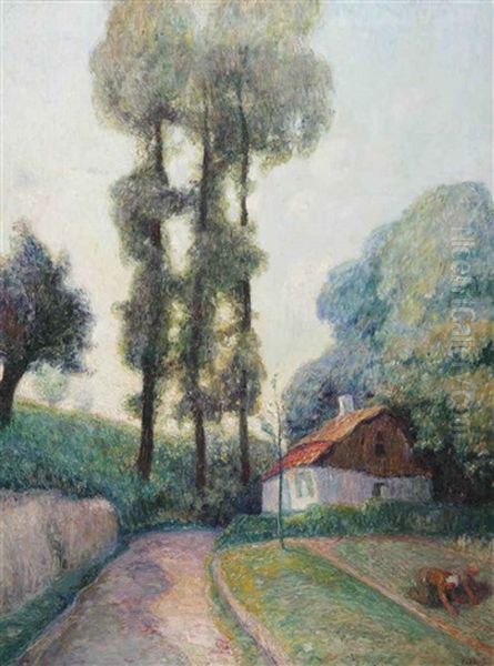 In The Garden Oil Painting by Frits Van Den Berghe