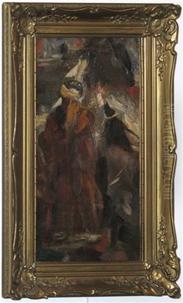 Zwei Orientalen Oil Painting by Max Bergmann