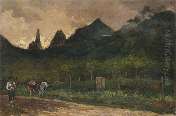 Theresopolis Oil Painting by Henrique Bernardelli