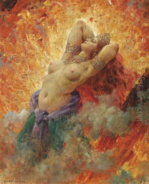 Helene Devant Troie Oil Painting by Louis Beroud