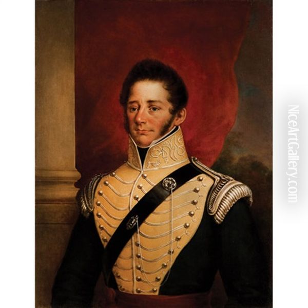 Portrait Of Lieutenant-colonel George Taylor Denison I Oil Painting by George Theodore Berthon