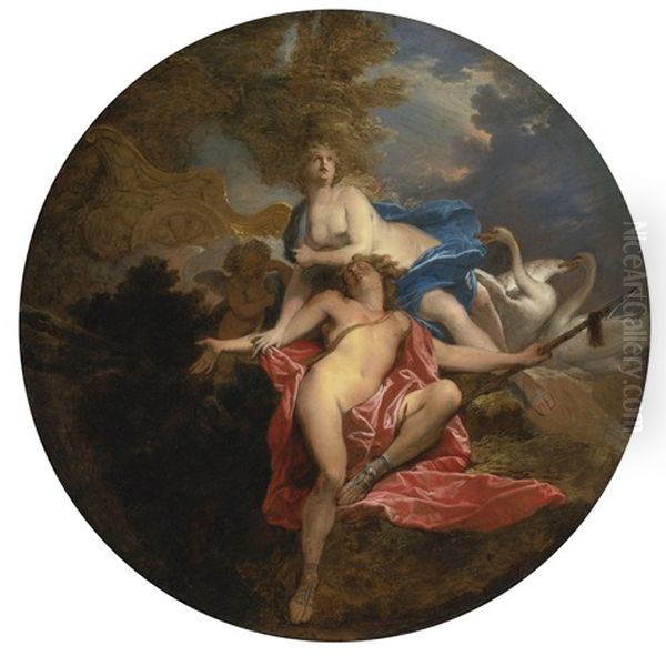 The Death Of Adonis Oil Painting by Nicolas Bertin