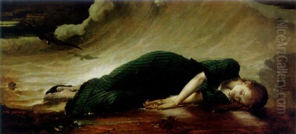 The Death Of Virginia Oil Painting by James Bertrand