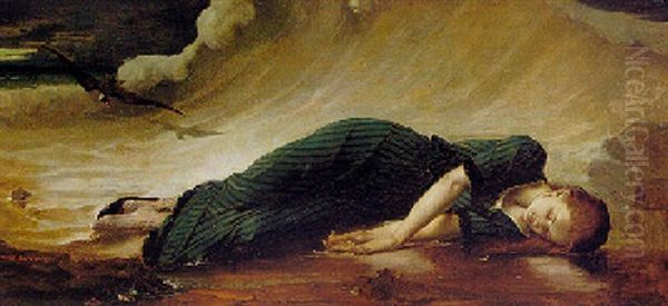 Mort De Virginie Oil Painting by James Bertrand