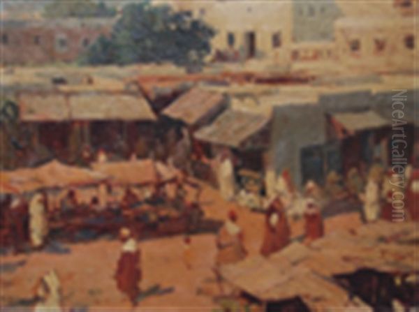 Tetouan Oil Painting by Mariano Bertuchi