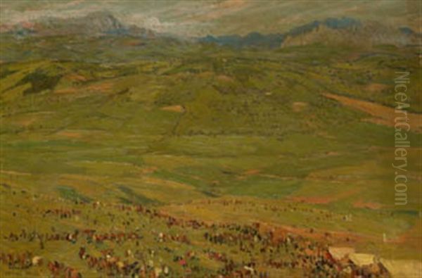 Andalucia, Feria Del Valle Oil Painting by Mariano Bertuchi