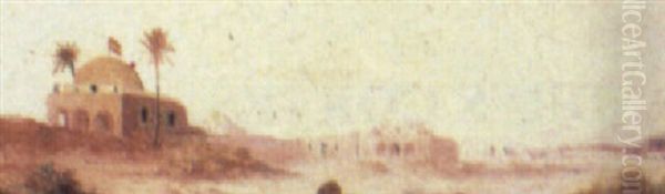 Paisaje De Shidi Ifni Oil Painting by Mariano Bertuchi