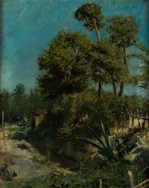 Paisaje Campestre Con Pita Oil Painting by Aureliano de Beruete y Moret