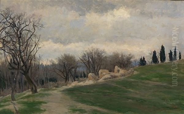 Paisaje De La Moncloa Oil Painting by Aureliano de Beruete y Moret
