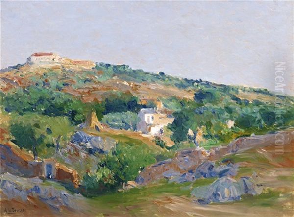 Toledo Oil Painting by Aureliano de Beruete y Moret