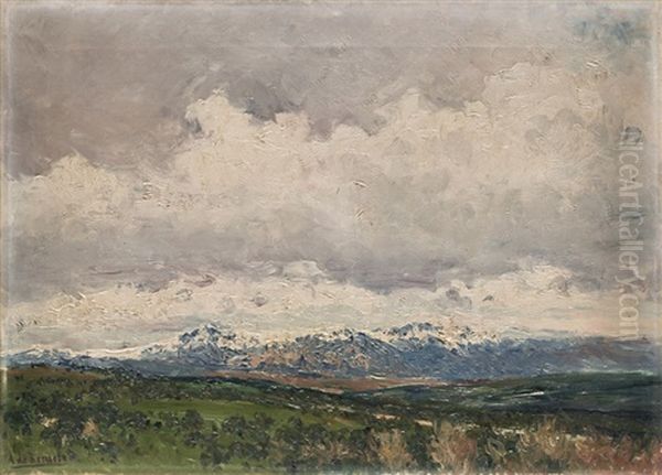 Vista De La Sierra De Guadarrama Oil Painting by Aureliano de Beruete y Moret