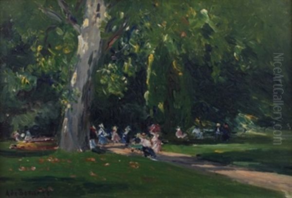 Nuevo Parque De Vichy Oil Painting by Aureliano de Beruete y Moret