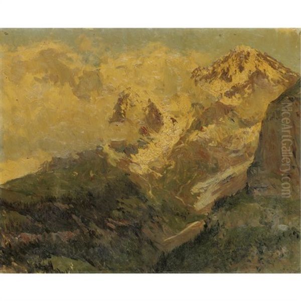 Morning Mist Oil Painting by Aureliano de Beruete y Moret