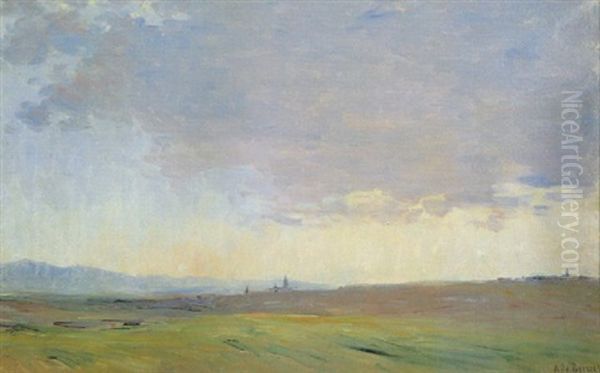 Segovia Oil Painting by Aureliano de Beruete y Moret