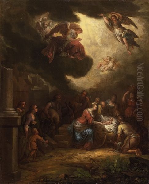 The Adoration Of The Magi Oil Painting by Balthasar Beschey