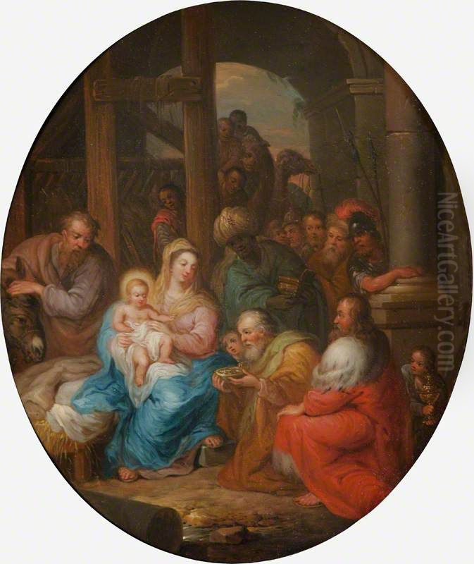 The Adoration Of The Magi Oil Painting by Balthasar Beschey