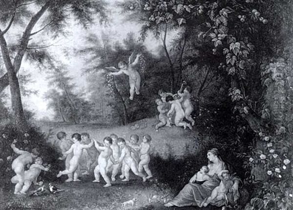 Der Liebeshain Oil Painting by Balthasar Beschey