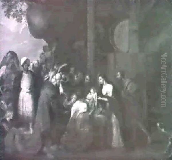 L'adorazione Dei Magi Oil Painting by Balthasar Beschey