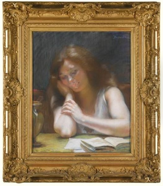 La Liseuse Oil Painting by Albert Besnard