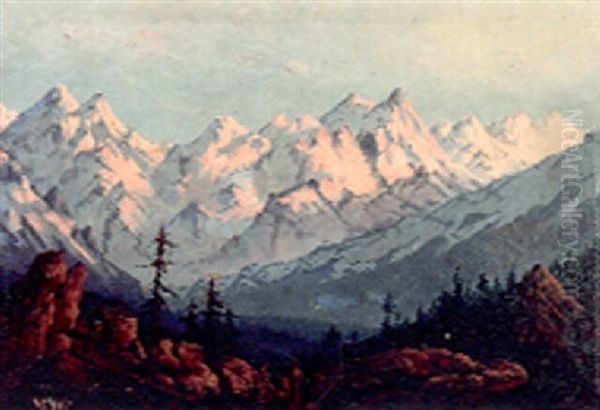 High Sierras Oil Painting by Harry Cassie Best