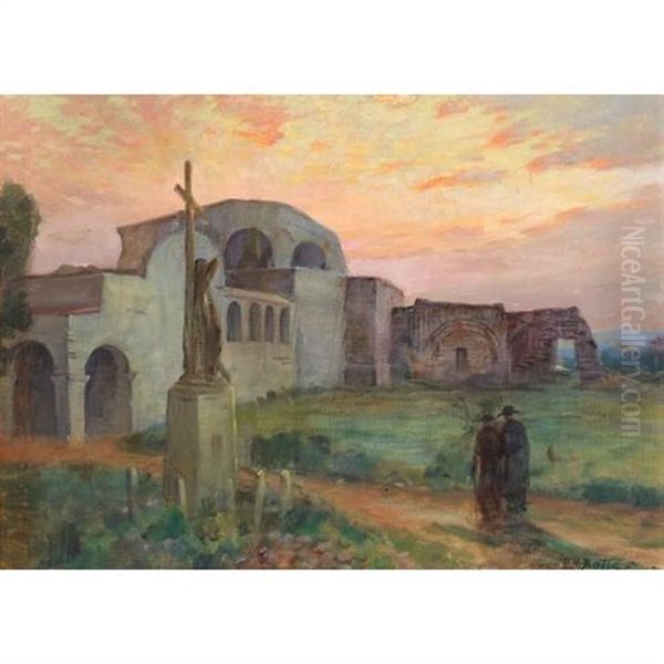 San Juan Capistrano Oil Painting by Harold Harrington Betts