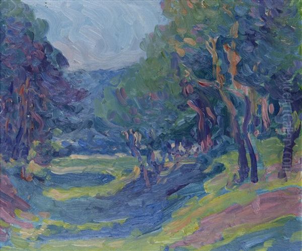 The Tangled Dell, Anglesey Oil Painting by Robert Polhill Bevan