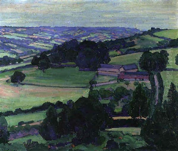 The Blackdown Hills, Somerset Oil Painting by Robert Polhill Bevan
