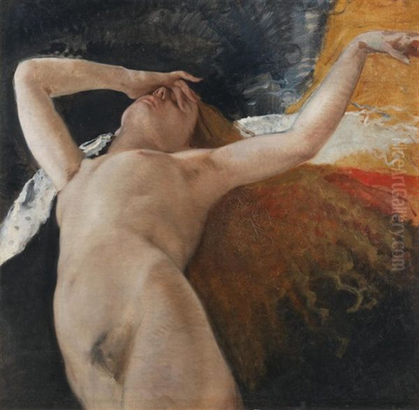 Nude Oil Painting by Mose Bianchi