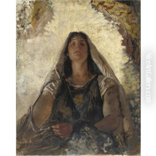 La Storia Oil Painting by Mose Bianchi