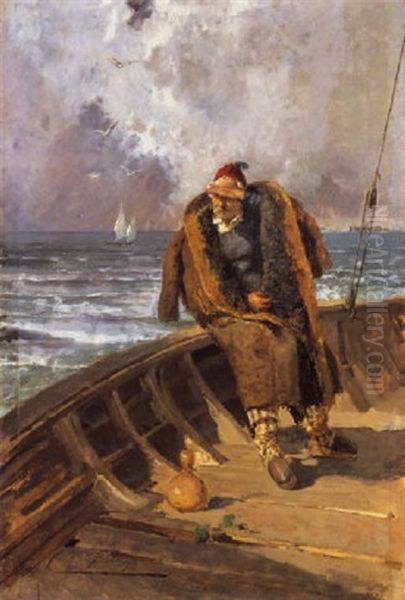 Lupo Di Mare Oil Painting by Mose Bianchi