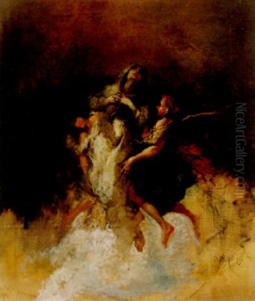 Himmelfahrt Maria Oil Painting by Mose Bianchi