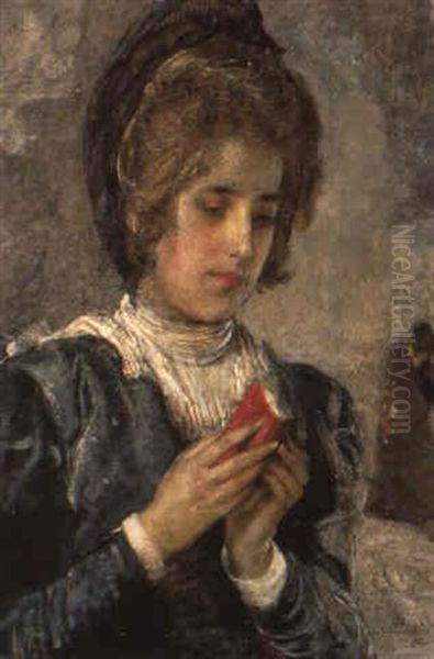 Un Momento Di Raccoglimento Oil Painting by Mose Bianchi