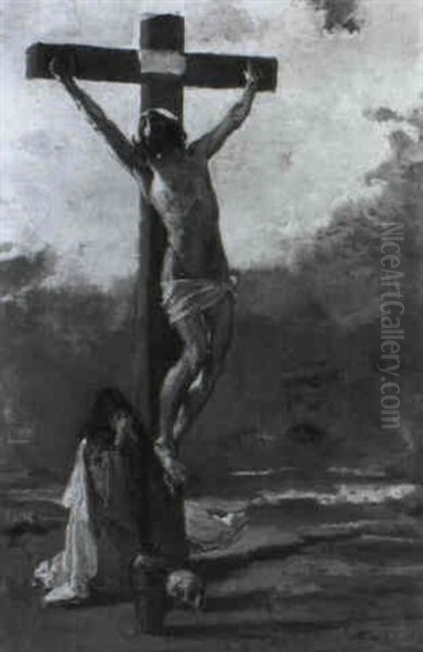 Crocefissione Oil Painting by Mose Bianchi