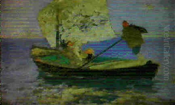 Chioggia Oil Painting by Mose Bianchi