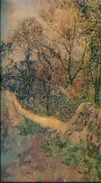 Sottobosco Oil Painting by Mose Bianchi