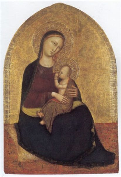 Madonna Dell'umilta Oil Painting by Bicci Di Lorenzo