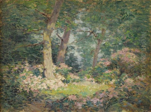 Mountain Laurel, June Oil Painting by Frank Alfred Bicknell