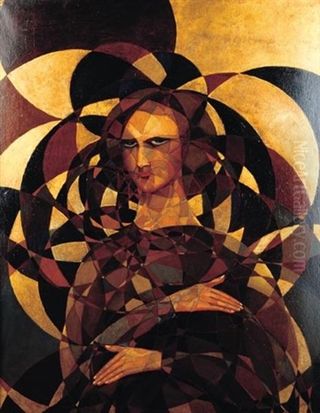 Sfinks Oil Painting by Boleslas Biegas