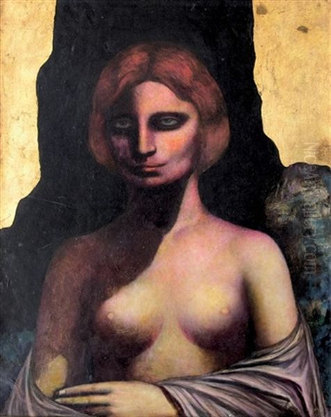 Buste De Femme Oil Painting by Boleslas Biegas