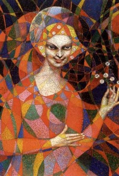 Magicienne Oil Painting by Boleslas Biegas