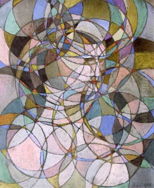 Femme Oil Painting by Boleslas Biegas