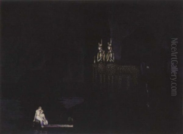 Palais Des Illusions Ou Des Chimeres Oil Painting by Boleslas Biegas