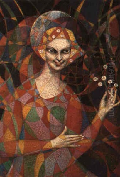 Magicienne Oil Painting by Boleslas Biegas