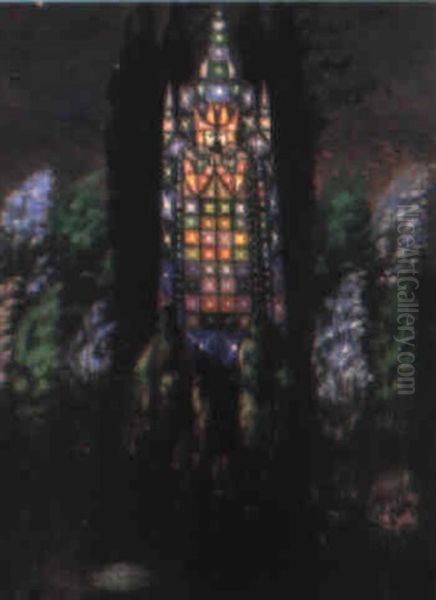 Monument De L'infini Oil Painting by Boleslas Biegas