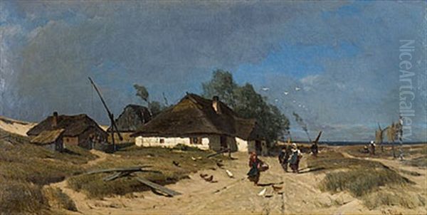 Auf Hiddensee Oil Painting by Antonie Biel
