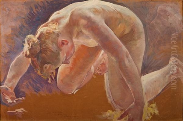 Carton Pour Le Plafond Du Victoria-hall Geneve Oil Painting by Ernest Bieler